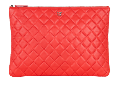 Chanel Quilted Laptop Case, front view